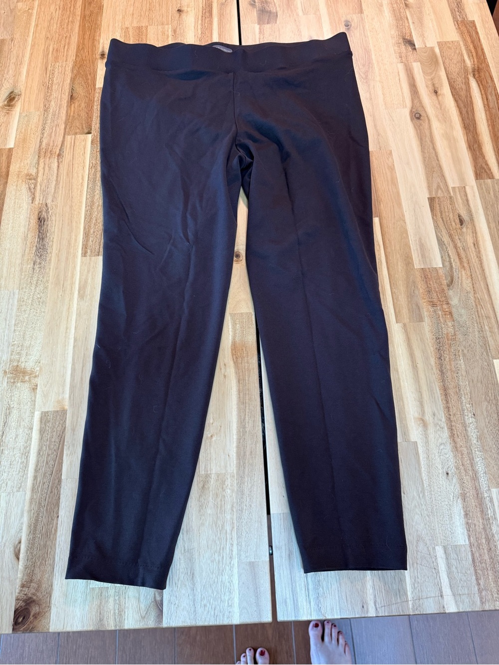 Vince Camuto Brown Cropped Ponte Ankle Pants